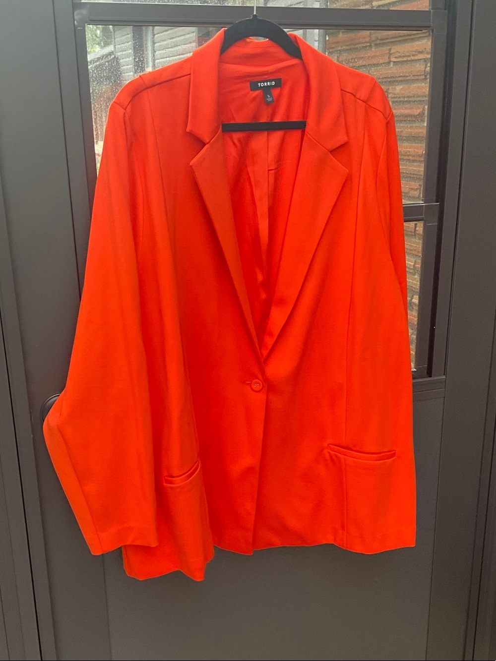 torrid Bright Orange Single-Button Blazer